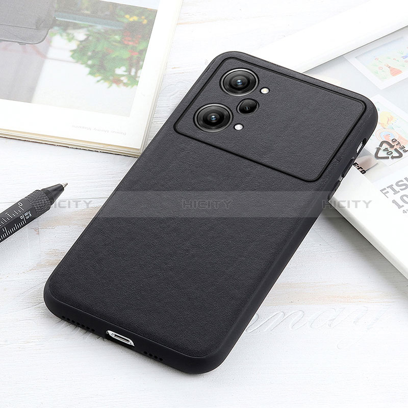 Funda Lujo Cuero Carcasa B01H para Oppo K10 Pro 5G Negro