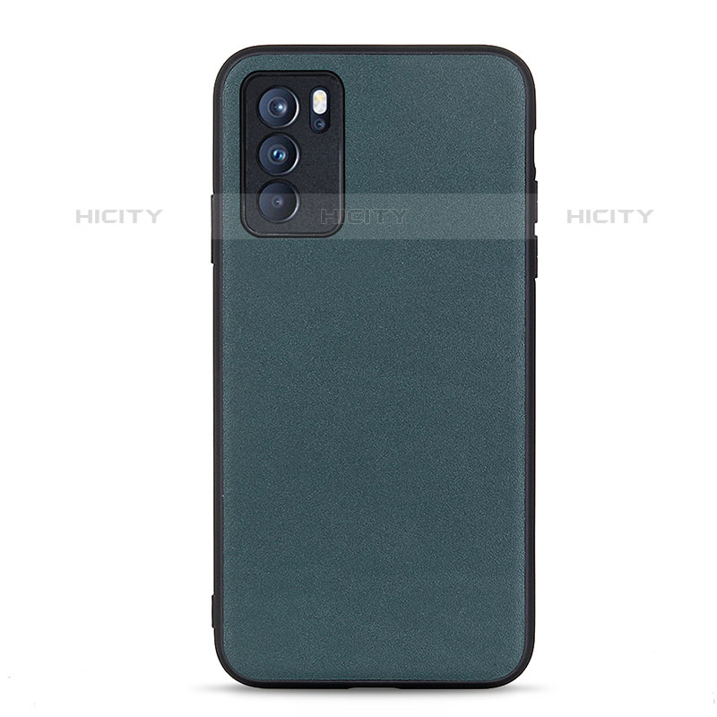 Funda Lujo Cuero Carcasa B01H para Oppo Reno6 Pro 5G India