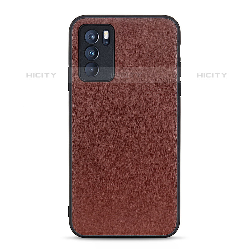 Funda Lujo Cuero Carcasa B01H para Oppo Reno6 Pro 5G India