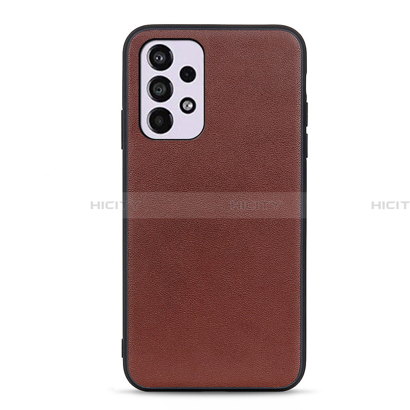 Funda Lujo Cuero Carcasa B01H para Samsung Galaxy A33 5G Marron