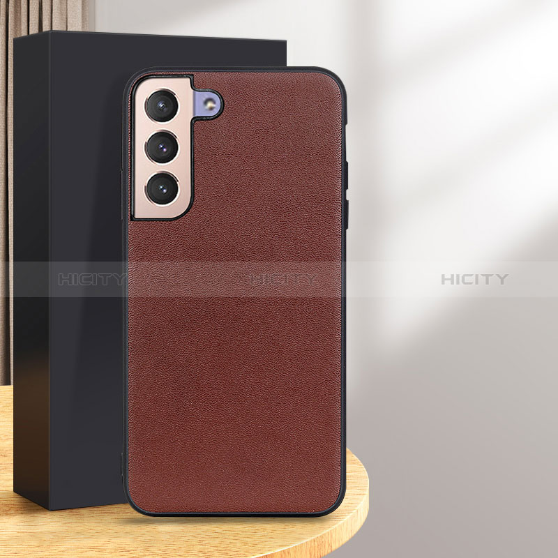 Funda Lujo Cuero Carcasa B01H para Samsung Galaxy S24 Plus 5G Marron