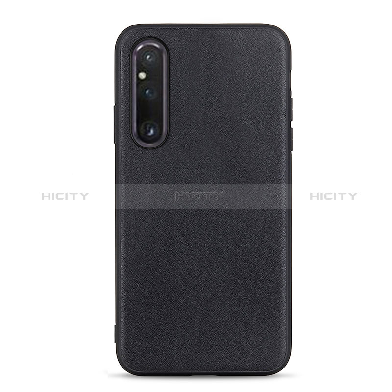 Funda Lujo Cuero Carcasa B01H para Sony Xperia 1 V Negro