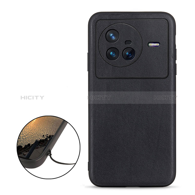 Funda Lujo Cuero Carcasa B01H para Vivo X80 5G