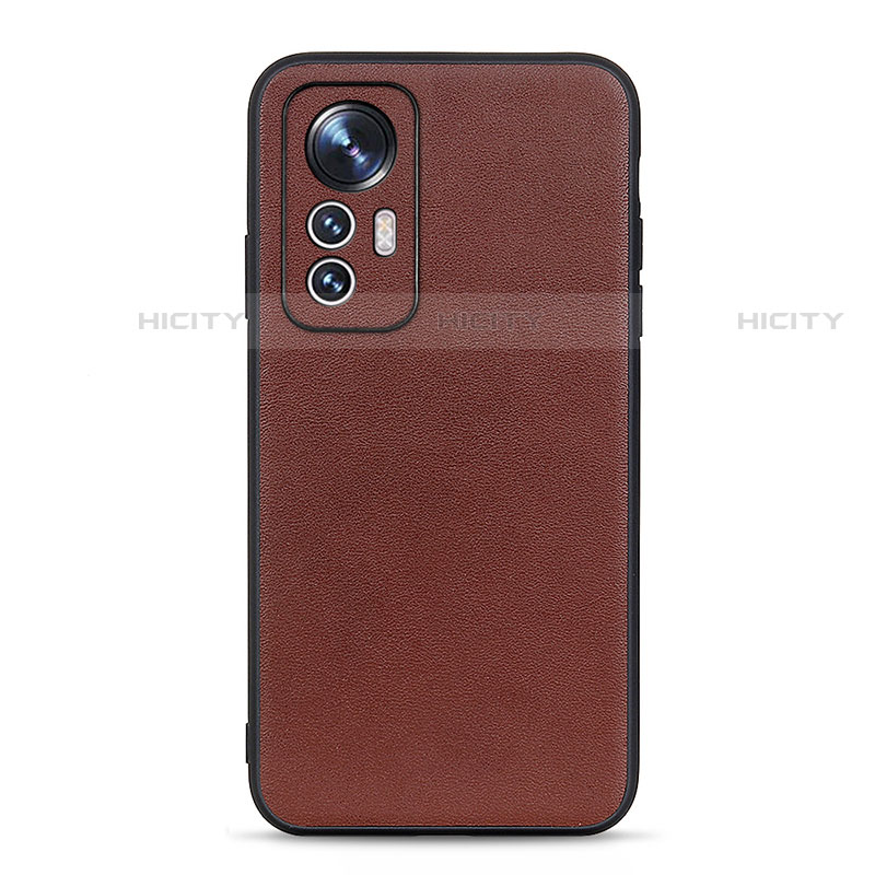 Funda Lujo Cuero Carcasa B01H para Xiaomi Mi 12S 5G Marron