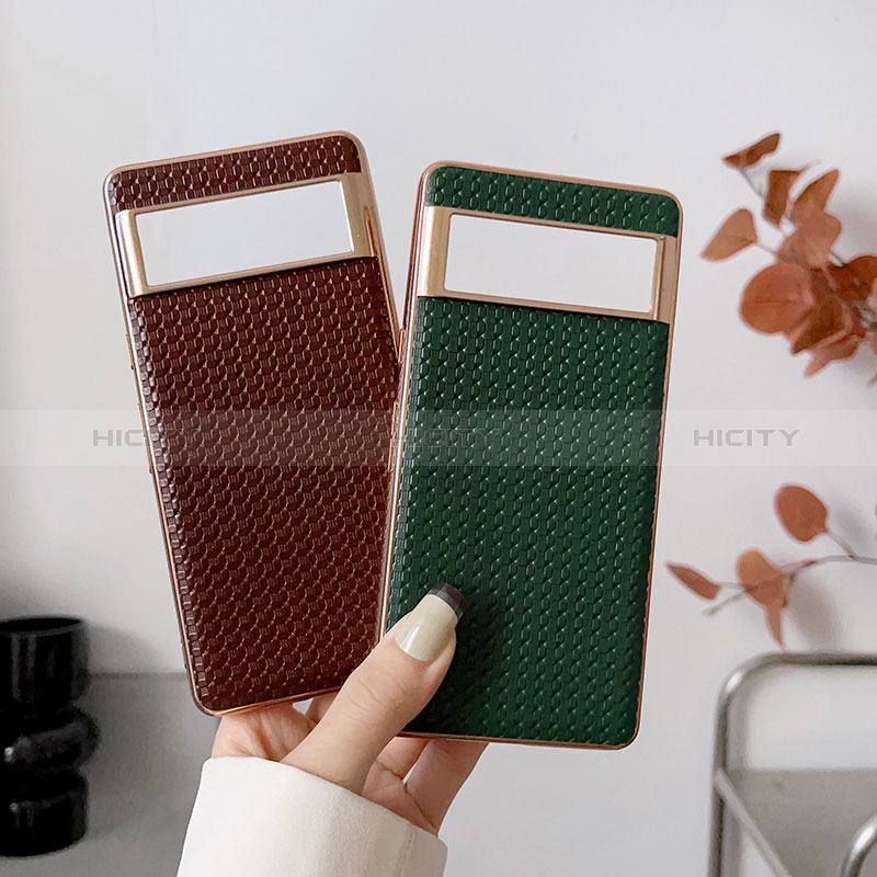 Funda Lujo Cuero Carcasa S02D para Google Pixel 7a 5G Verde