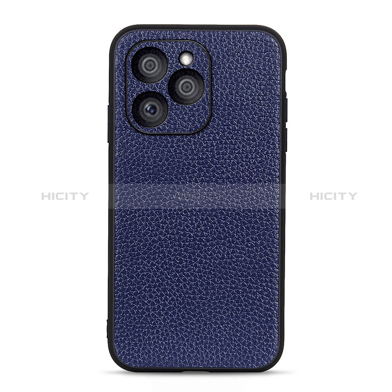 Funda Lujo Cuero Carcasa B02H para Huawei Honor 60 SE 5G Azul