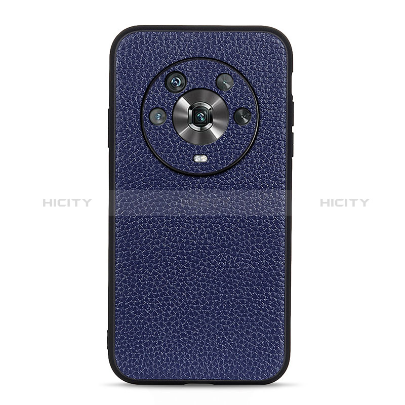 Funda Lujo Cuero Carcasa B02H para Huawei Honor Magic4 5G Azul