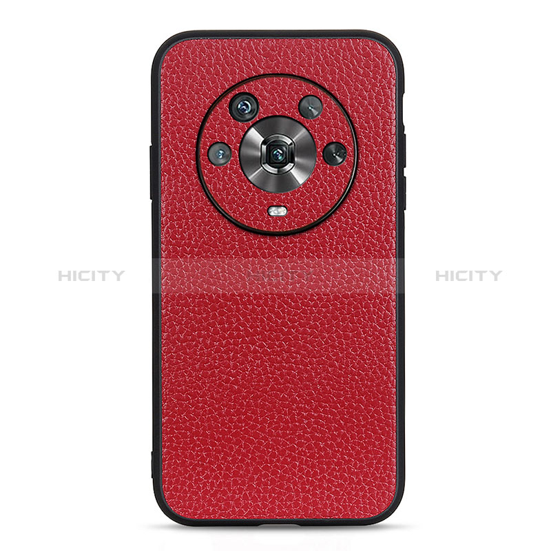 Funda Lujo Cuero Carcasa B02H para Huawei Honor Magic4 5G Rojo