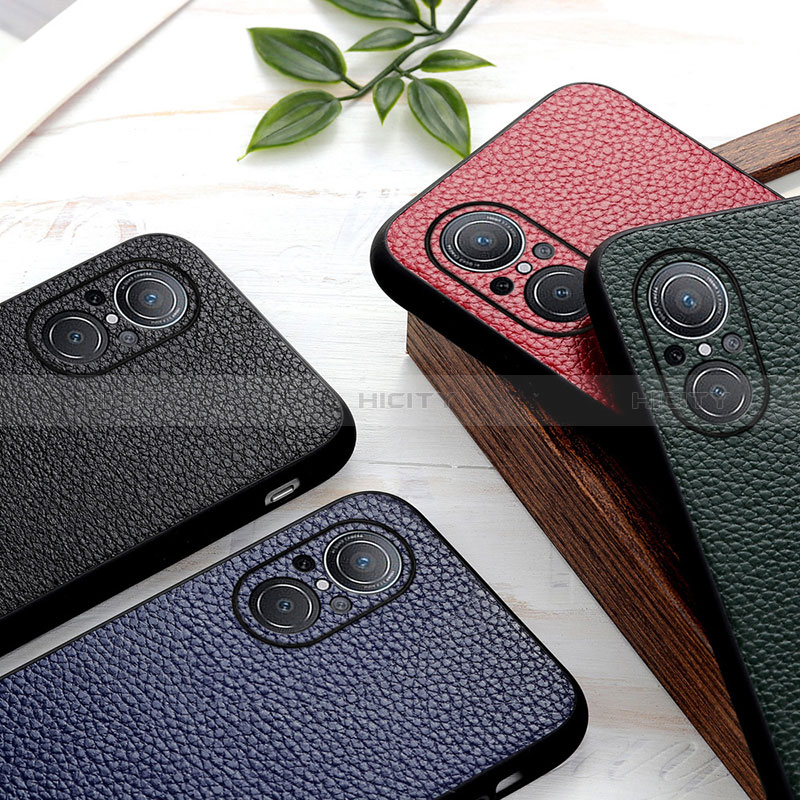 Funda Lujo Cuero Carcasa B02H para Huawei Nova 9 SE