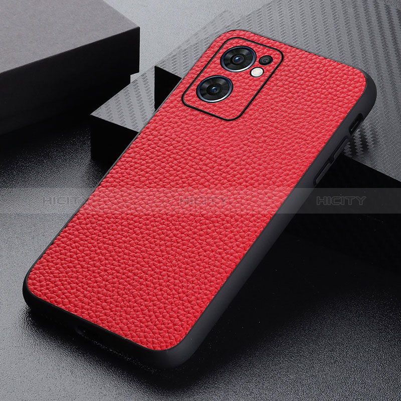 Funda Lujo Cuero Carcasa B02H para OnePlus Nord CE 2 5G Rojo