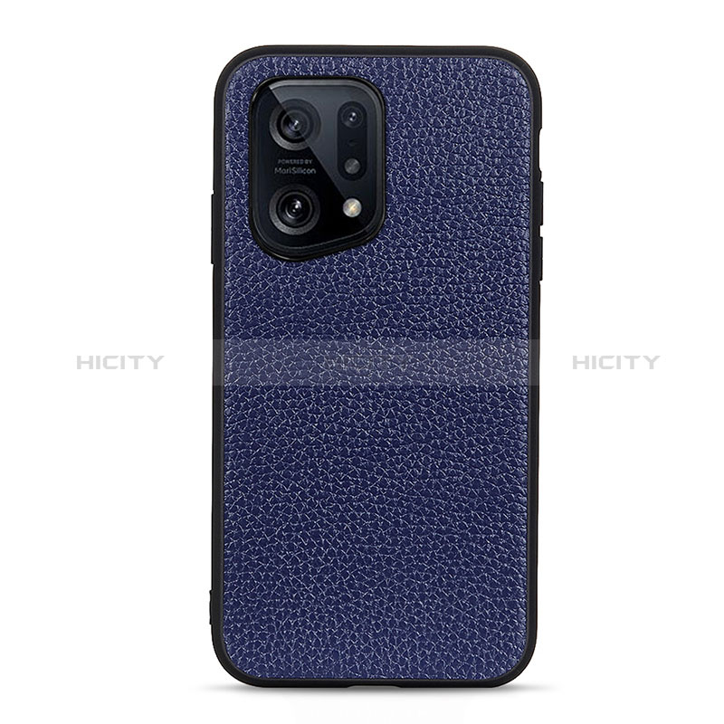 Funda Lujo Cuero Carcasa B02H para Oppo Find X5 5G