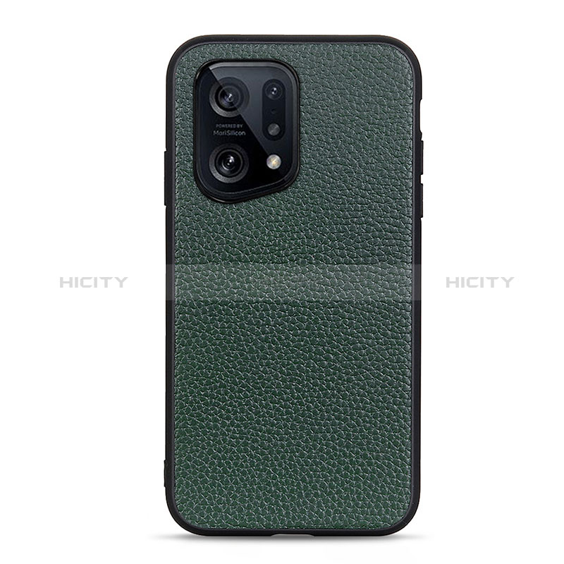 Funda Lujo Cuero Carcasa B02H para Oppo Find X5 5G