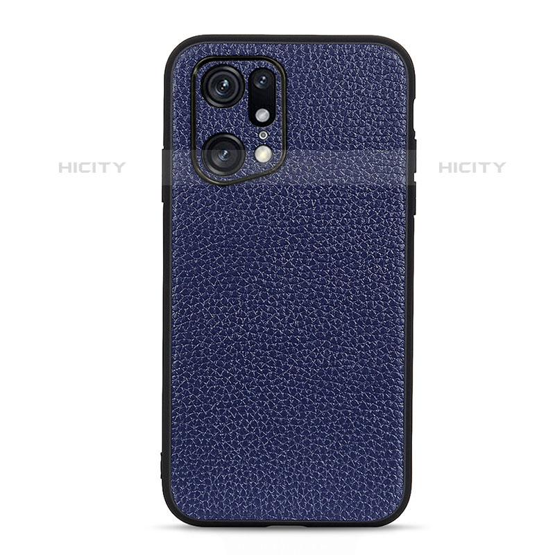 Funda Lujo Cuero Carcasa B02H para Oppo Find X5 Pro 5G