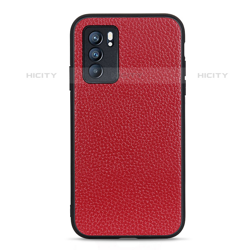 Funda Lujo Cuero Carcasa B02H para Oppo Reno6 5G