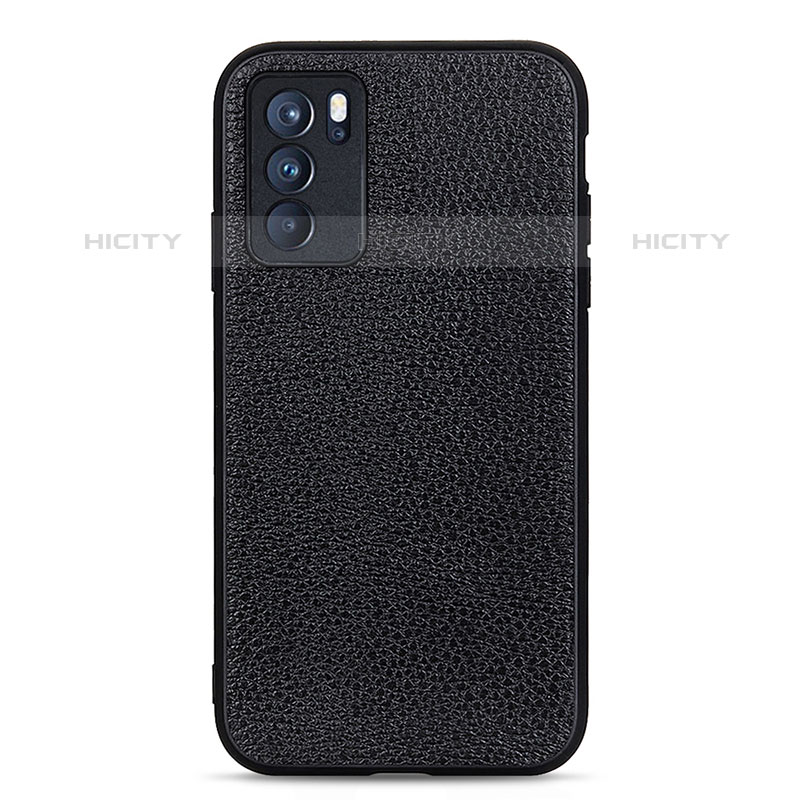 Funda Lujo Cuero Carcasa B02H para Oppo Reno6 Pro 5G India