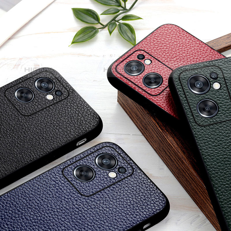 Funda Lujo Cuero Carcasa B02H para Oppo Reno7 SE 5G