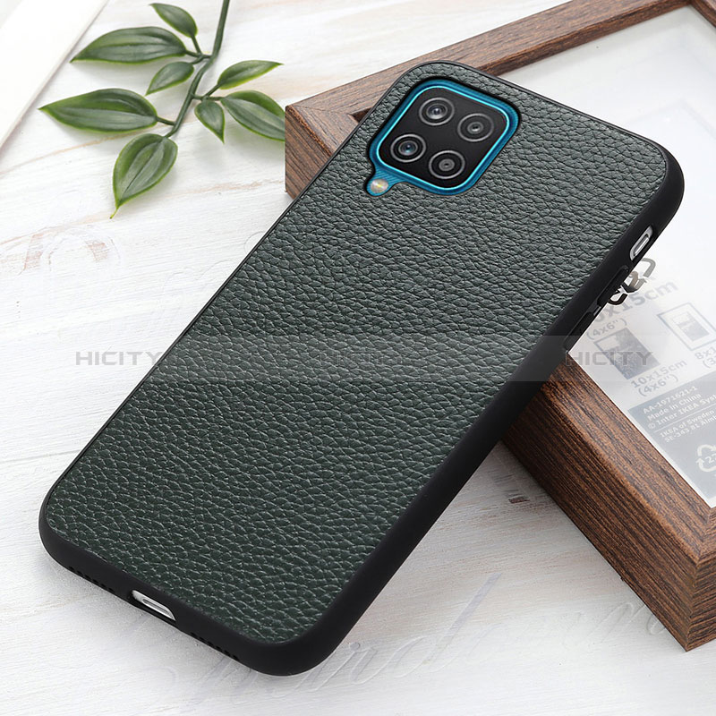 Funda Lujo Cuero Carcasa B02H para Samsung Galaxy A12 5G Verde