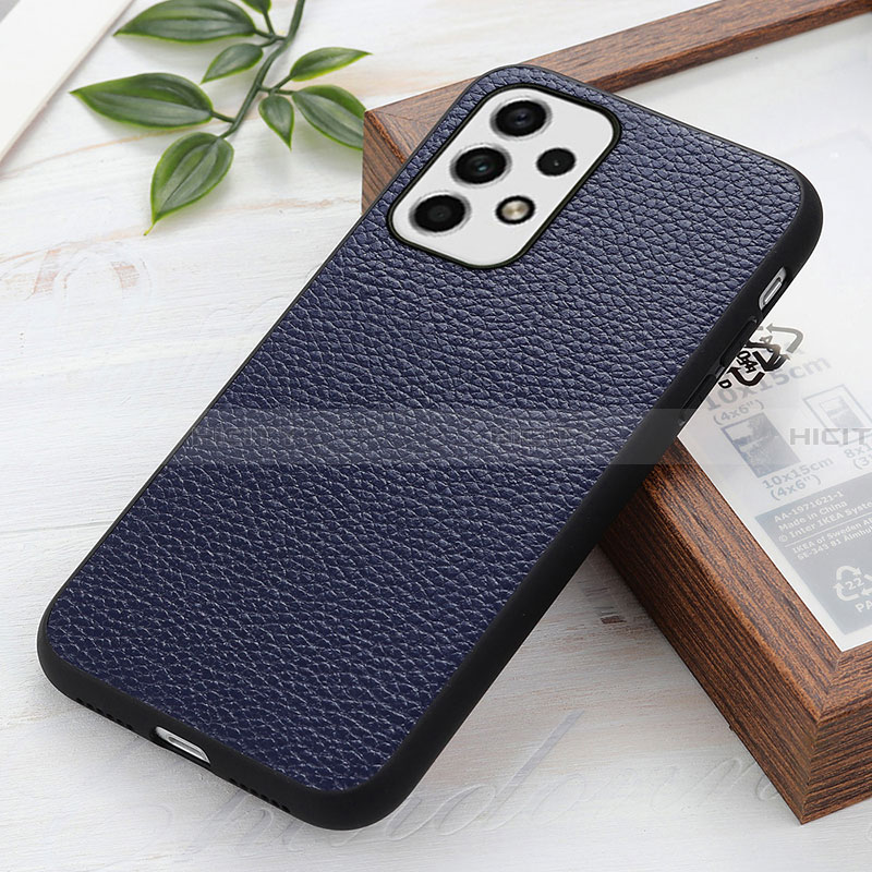 Funda Lujo Cuero Carcasa B02H para Samsung Galaxy A23 4G Azul