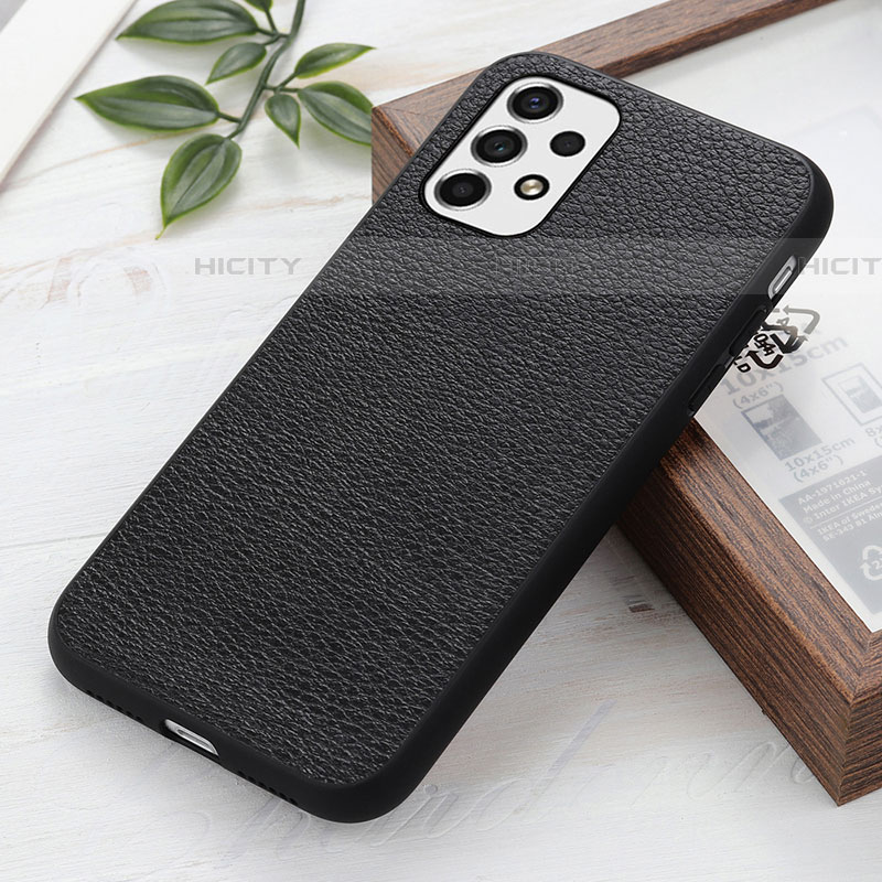 Funda Lujo Cuero Carcasa B02H para Samsung Galaxy A53 5G Negro