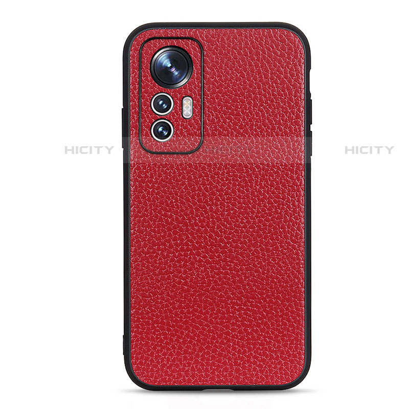 Funda Lujo Cuero Carcasa B02H para Xiaomi Mi 12 Lite 5G Rojo