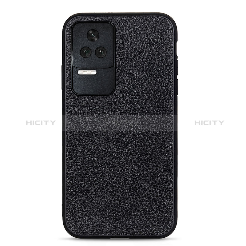 Funda Lujo Cuero Carcasa B02H para Xiaomi Redmi K50 5G Negro