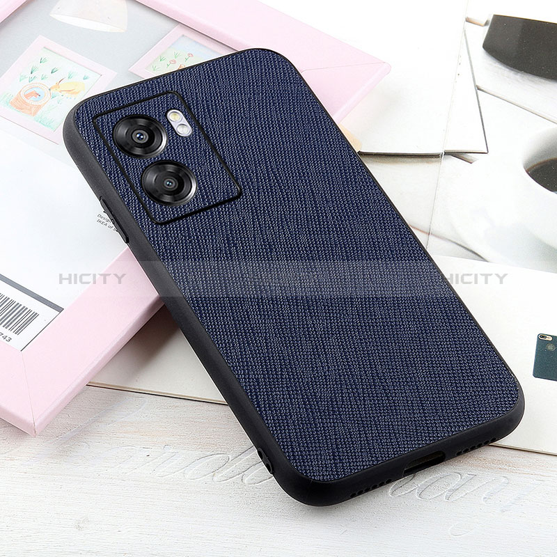 Funda Lujo Cuero Carcasa B03H para Realme V23i 5G Azul