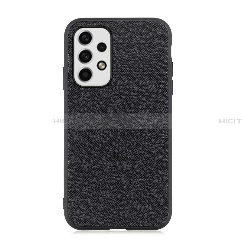 Funda Lujo Cuero Carcasa B03H para Samsung Galaxy A23 4G Negro