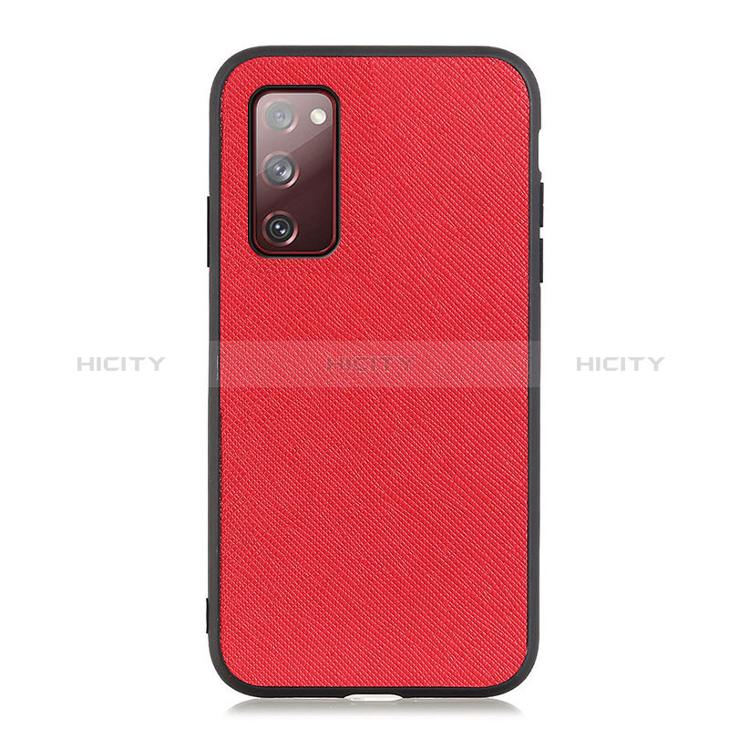 Funda Lujo Cuero Carcasa B03H para Samsung Galaxy S20 FE 4G Rojo