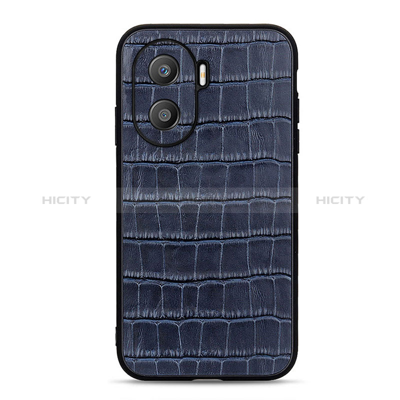 Funda Lujo Cuero Carcasa B04H para Huawei Honor X40i 5G Azul