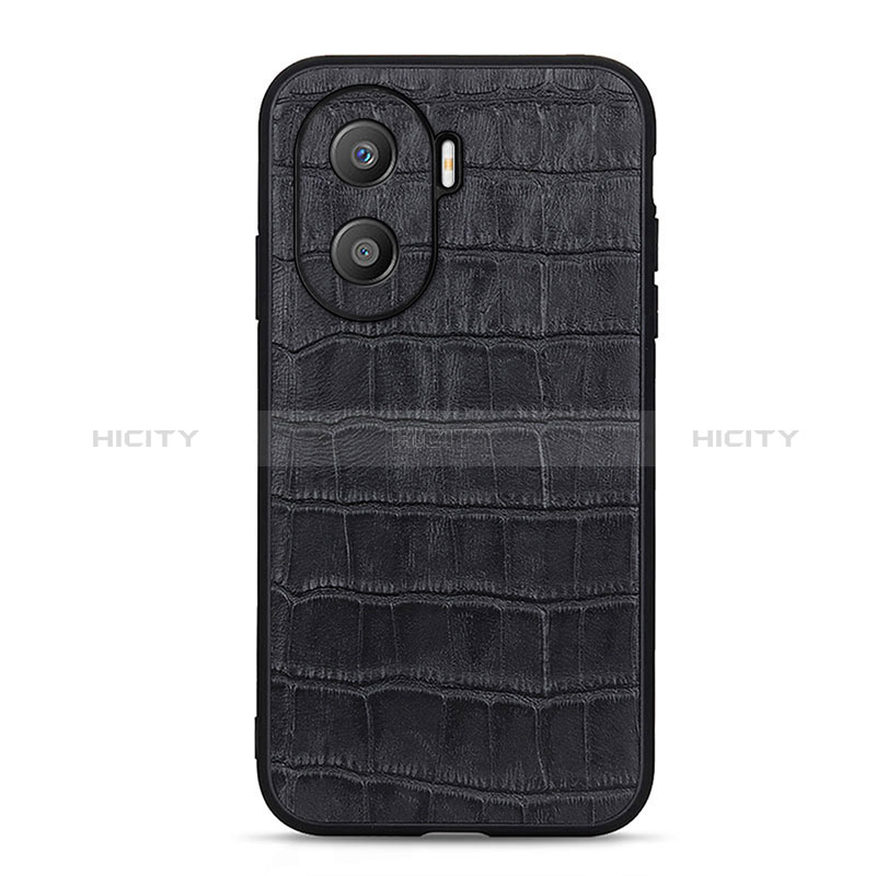 Funda Lujo Cuero Carcasa B04H para Huawei Honor X40i 5G Negro