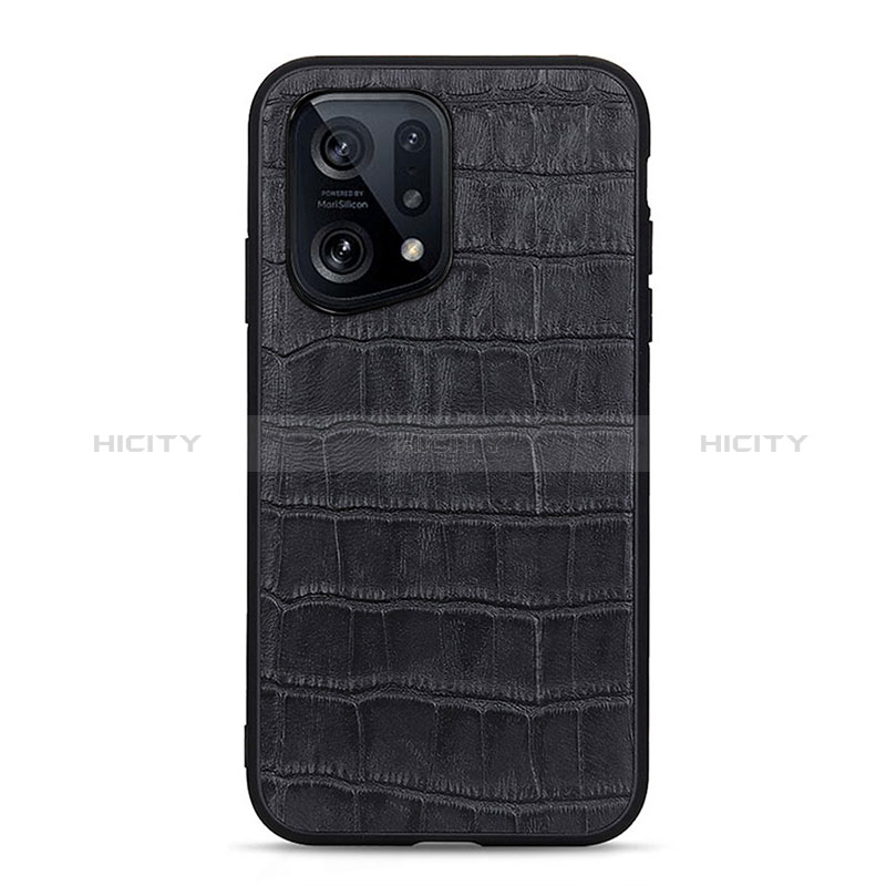 Funda Lujo Cuero Carcasa B04H para Oppo Find X5 5G