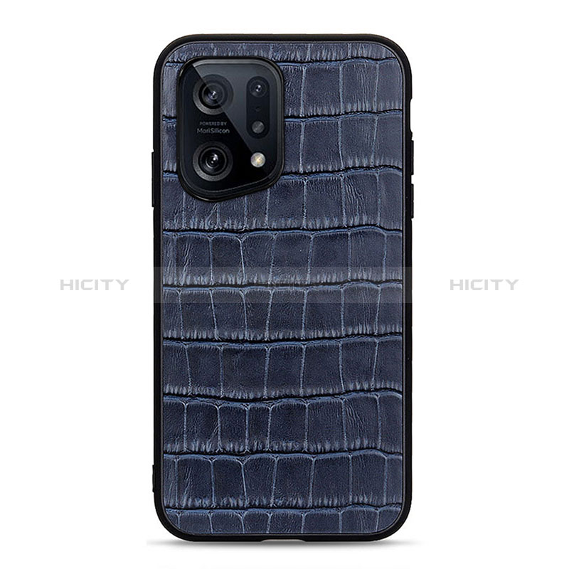 Funda Lujo Cuero Carcasa B04H para Oppo Find X5 5G