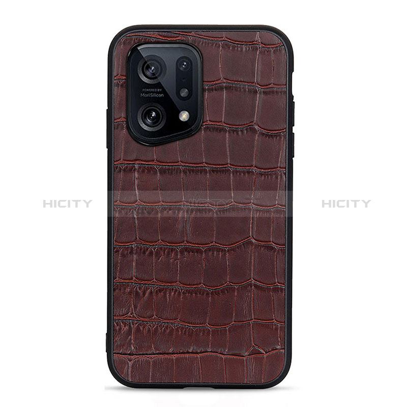 Funda Lujo Cuero Carcasa B04H para Oppo Find X5 5G