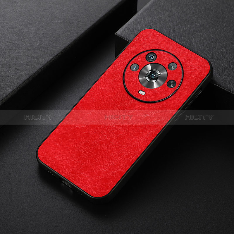 Funda Lujo Cuero Carcasa B05H para Huawei Honor Magic4 5G Rojo