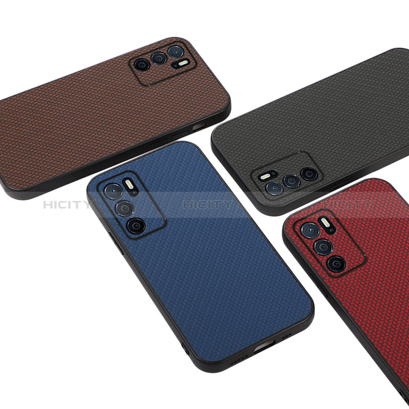 Funda Lujo Cuero Carcasa B05H para Oppo A16