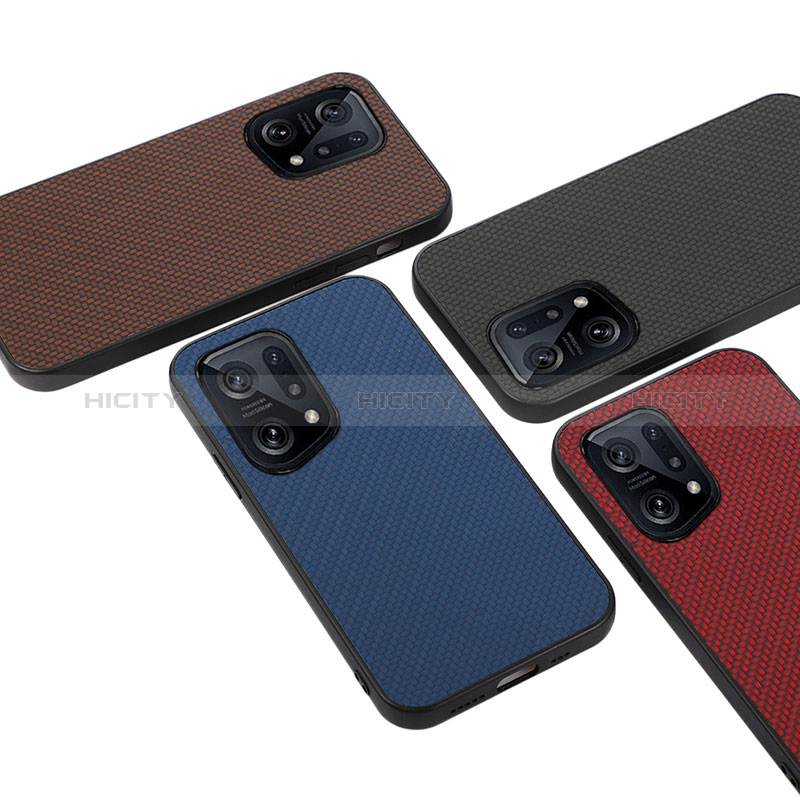 Funda Lujo Cuero Carcasa B05H para Oppo Find X5 5G