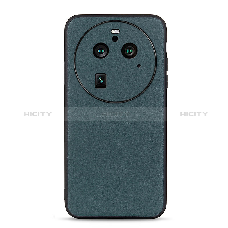 Funda Lujo Cuero Carcasa B05H para Oppo Find X6 5G Verde