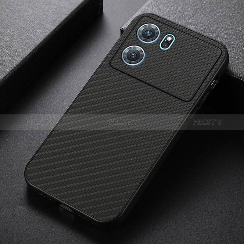 Funda Lujo Cuero Carcasa B05H para Oppo K10 5G Negro