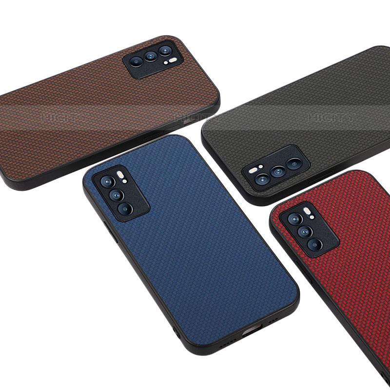 Funda Lujo Cuero Carcasa B05H para Oppo Reno6 5G