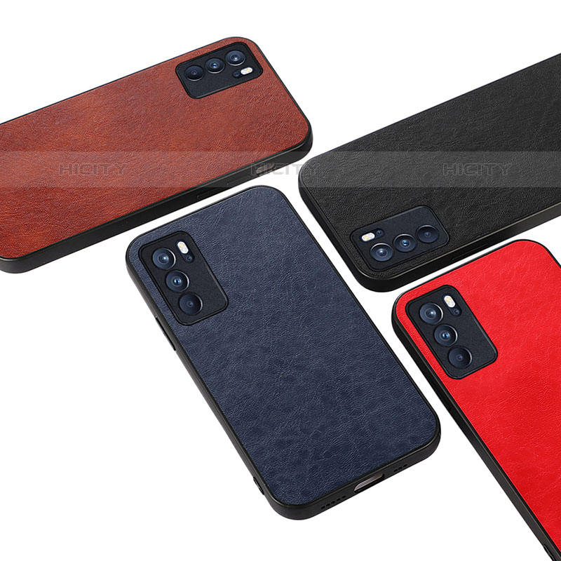 Funda Lujo Cuero Carcasa B05H para Oppo Reno6 Pro 5G India