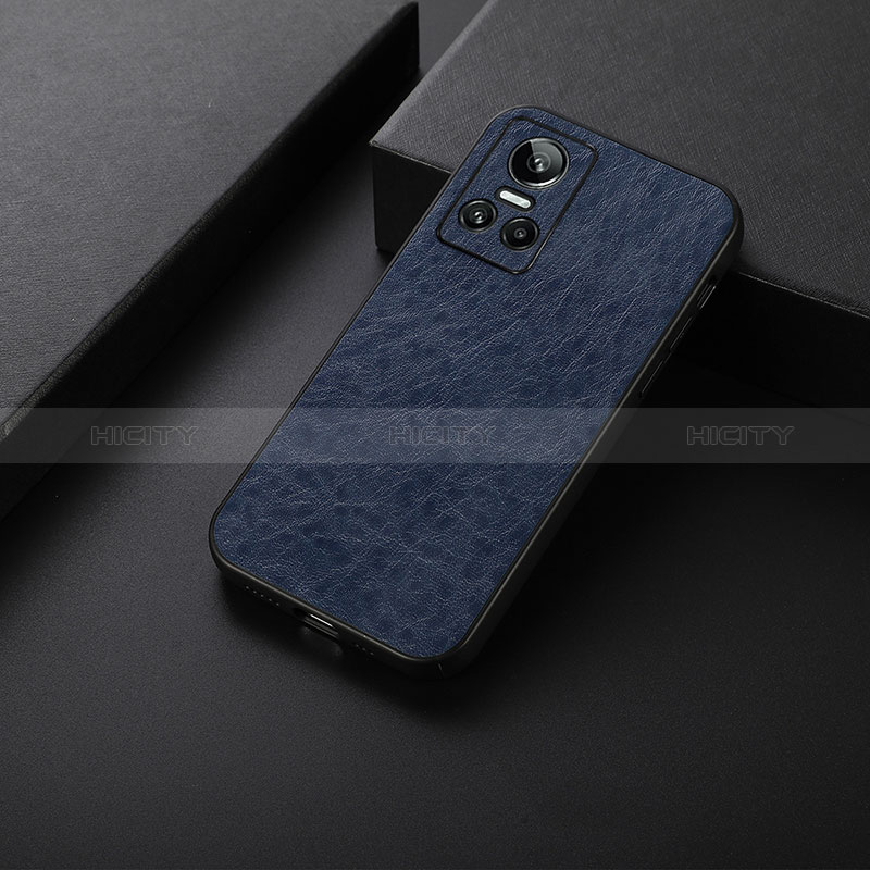 Funda Lujo Cuero Carcasa B05H para Realme GT Neo3 5G Azul