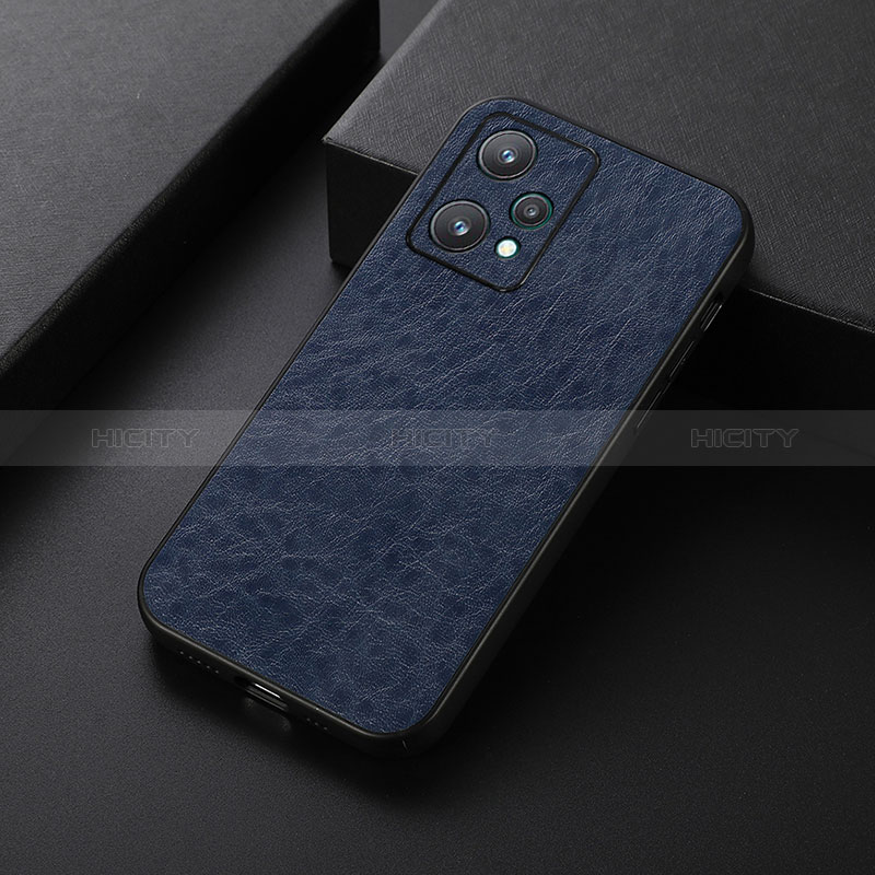 Funda Lujo Cuero Carcasa B05H para Realme V25 5G Azul