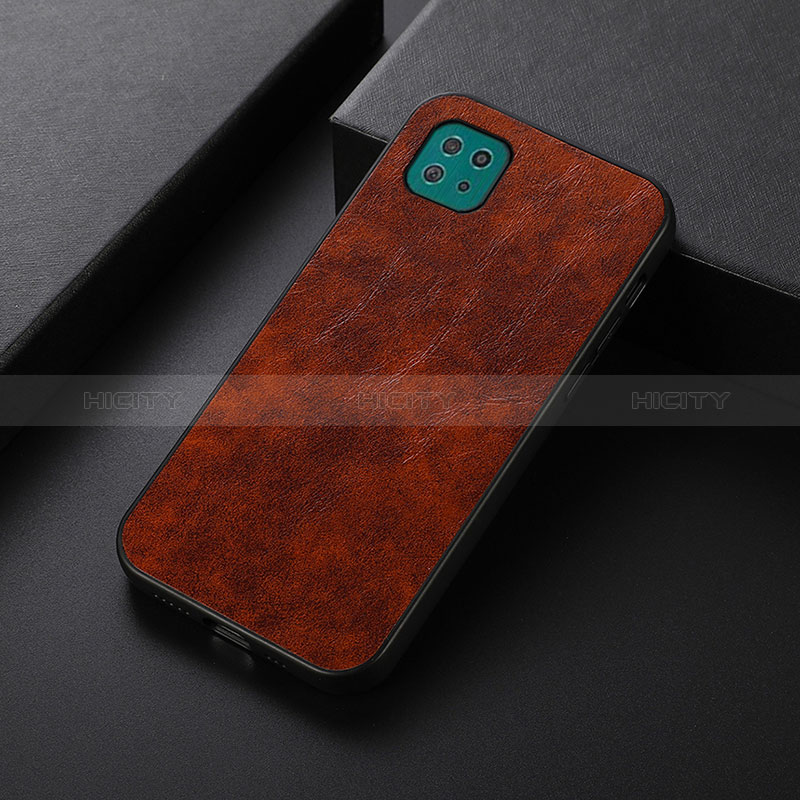 Funda Lujo Cuero Carcasa B05H para Samsung Galaxy A22s 5G Rojo