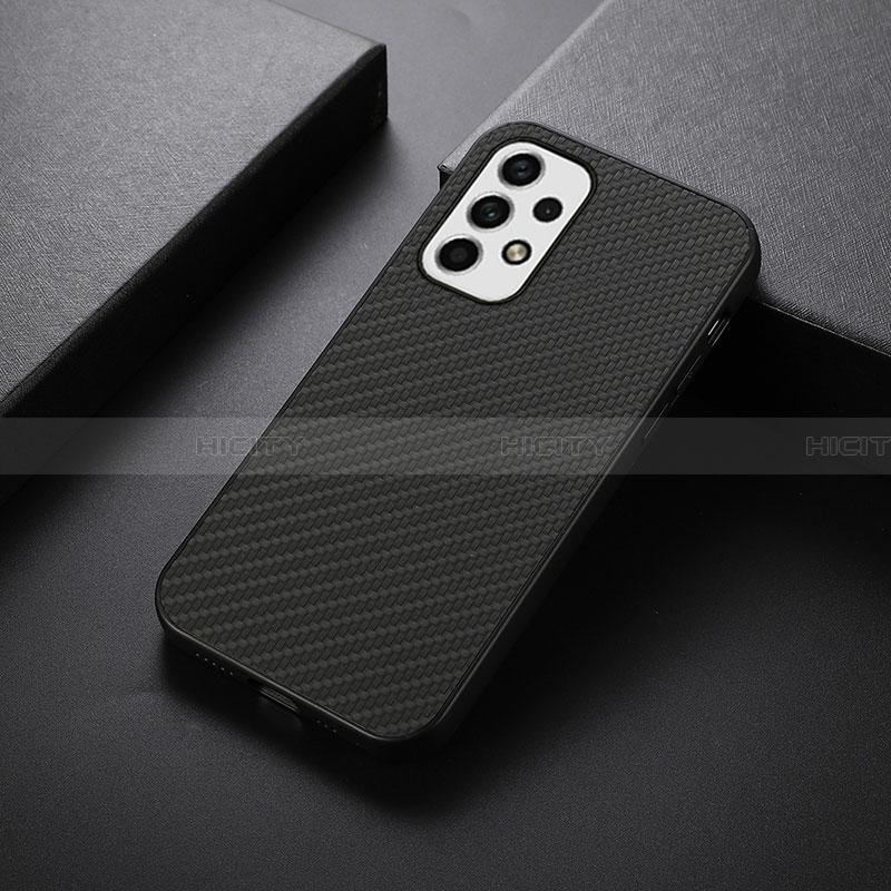 Funda Lujo Cuero Carcasa B05H para Samsung Galaxy A23 4G Negro