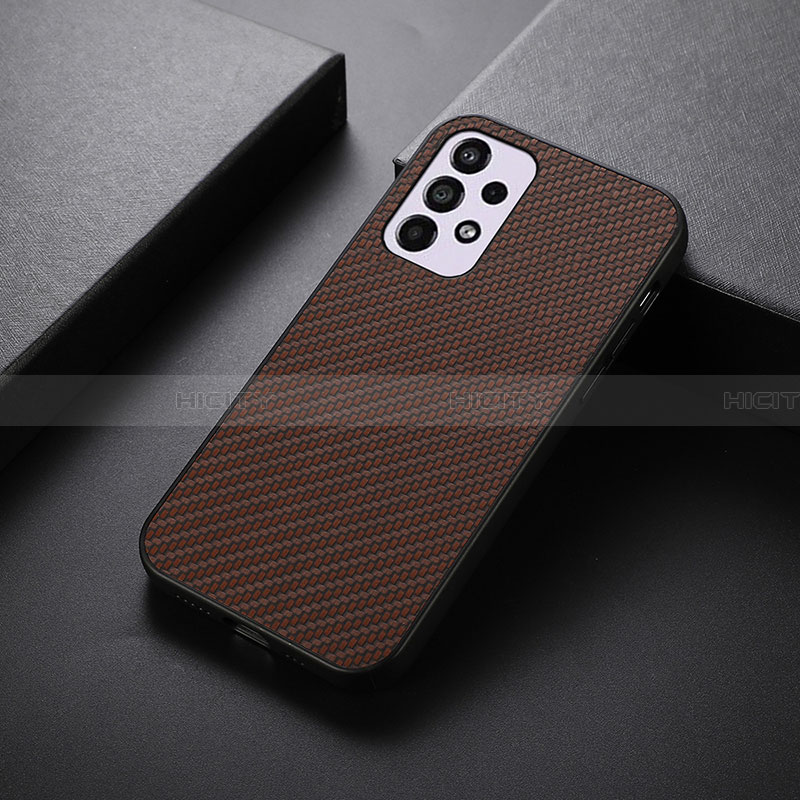 Funda Lujo Cuero Carcasa B05H para Samsung Galaxy A33 5G Marron