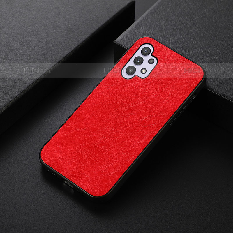 Funda Lujo Cuero Carcasa B05H para Samsung Galaxy M32 5G Rojo