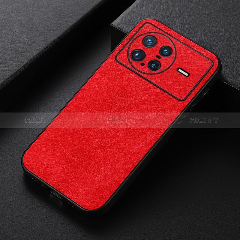 Funda Lujo Cuero Carcasa B05H para Vivo X Note Rojo