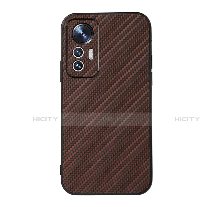 Funda Lujo Cuero Carcasa B05H para Xiaomi Mi 12 5G Marron