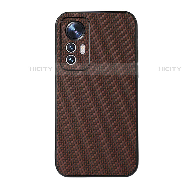 Funda Lujo Cuero Carcasa B05H para Xiaomi Mi 12 Pro 5G Marron