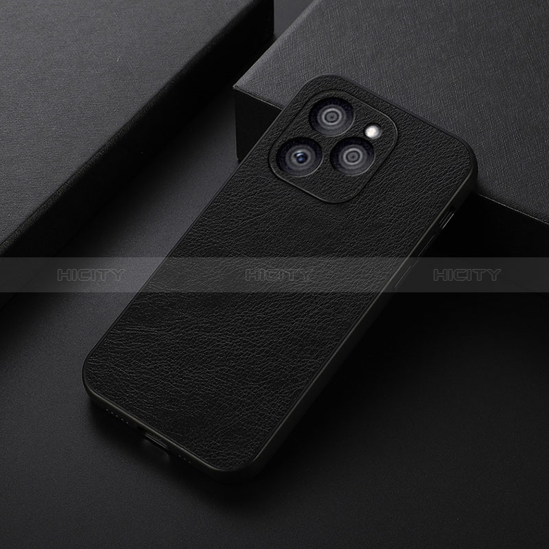 Funda Lujo Cuero Carcasa B06H para Huawei Honor 60 SE 5G Negro